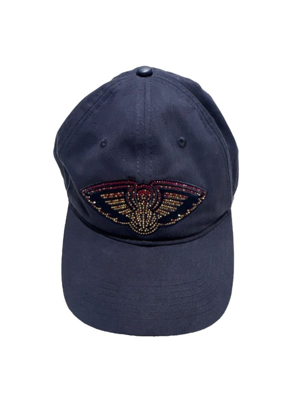 New Orleans Pelicans Rhinestone Adjustable Cap Navy Blue